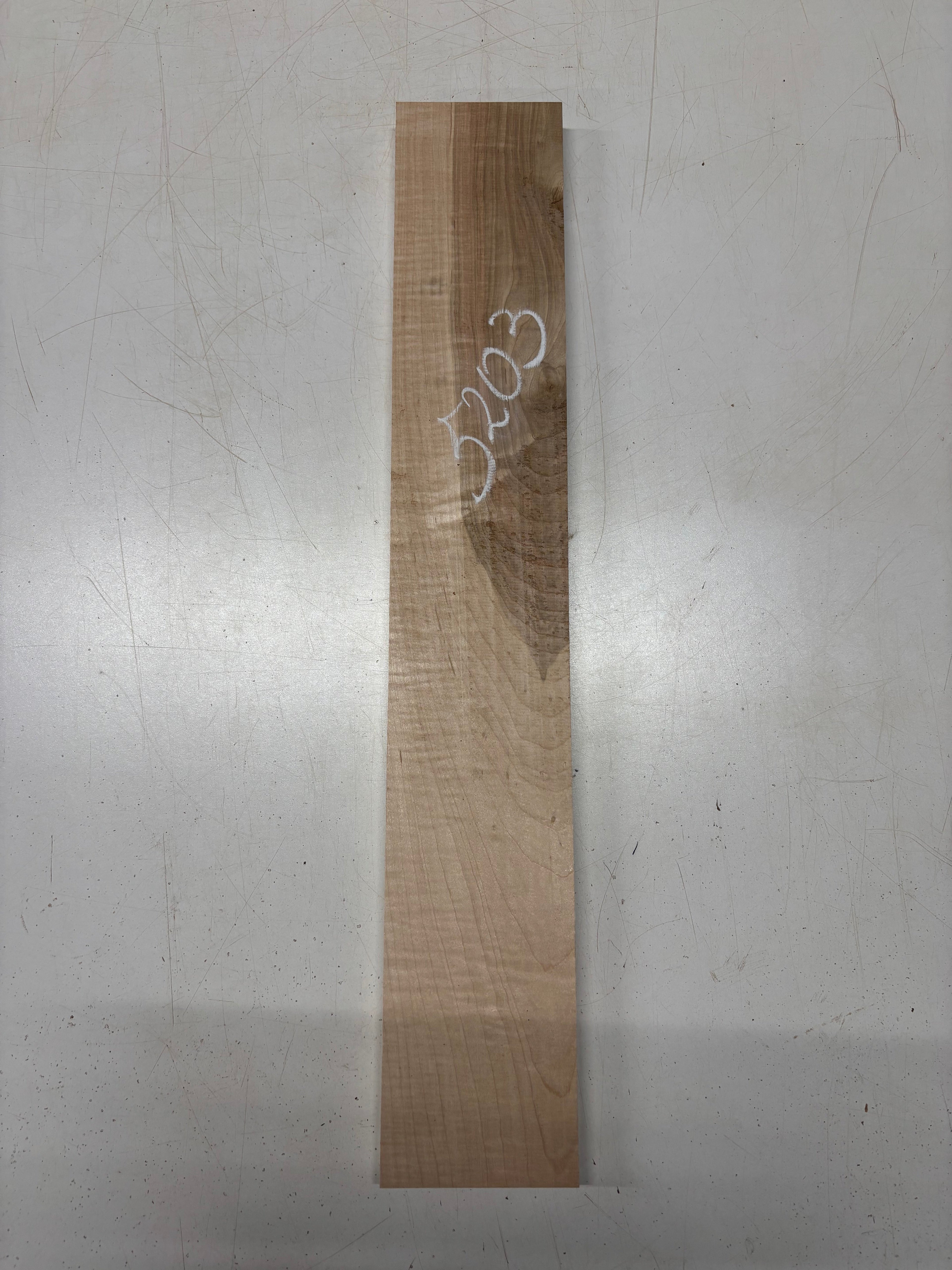 1 Piece, Flame Hard Maple Thin Stock Lumber 24"x4"x7/8"#5203