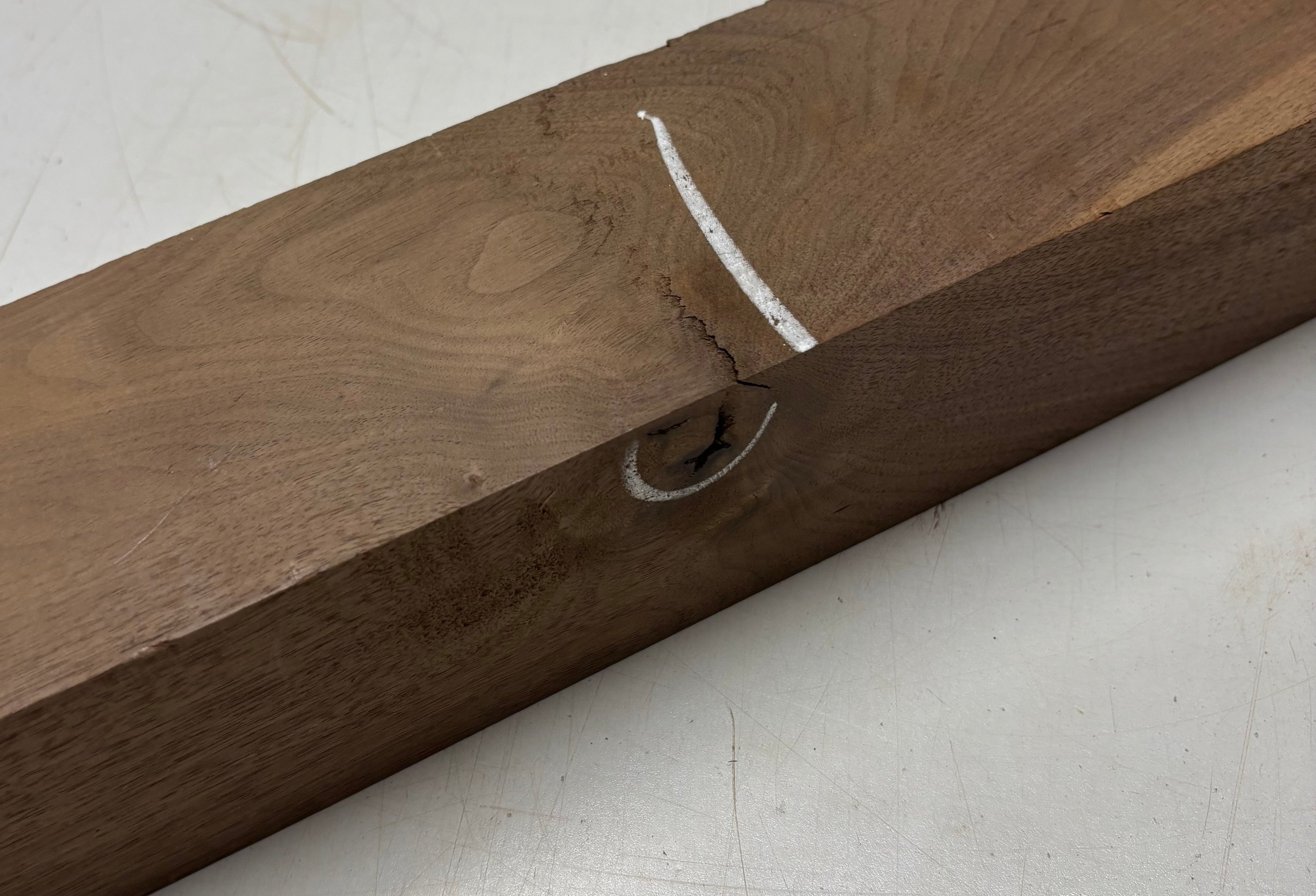 1 Piece, Black Walnut Pepper Mill Blank 18-1/2"x3-3/8"x3" #5227