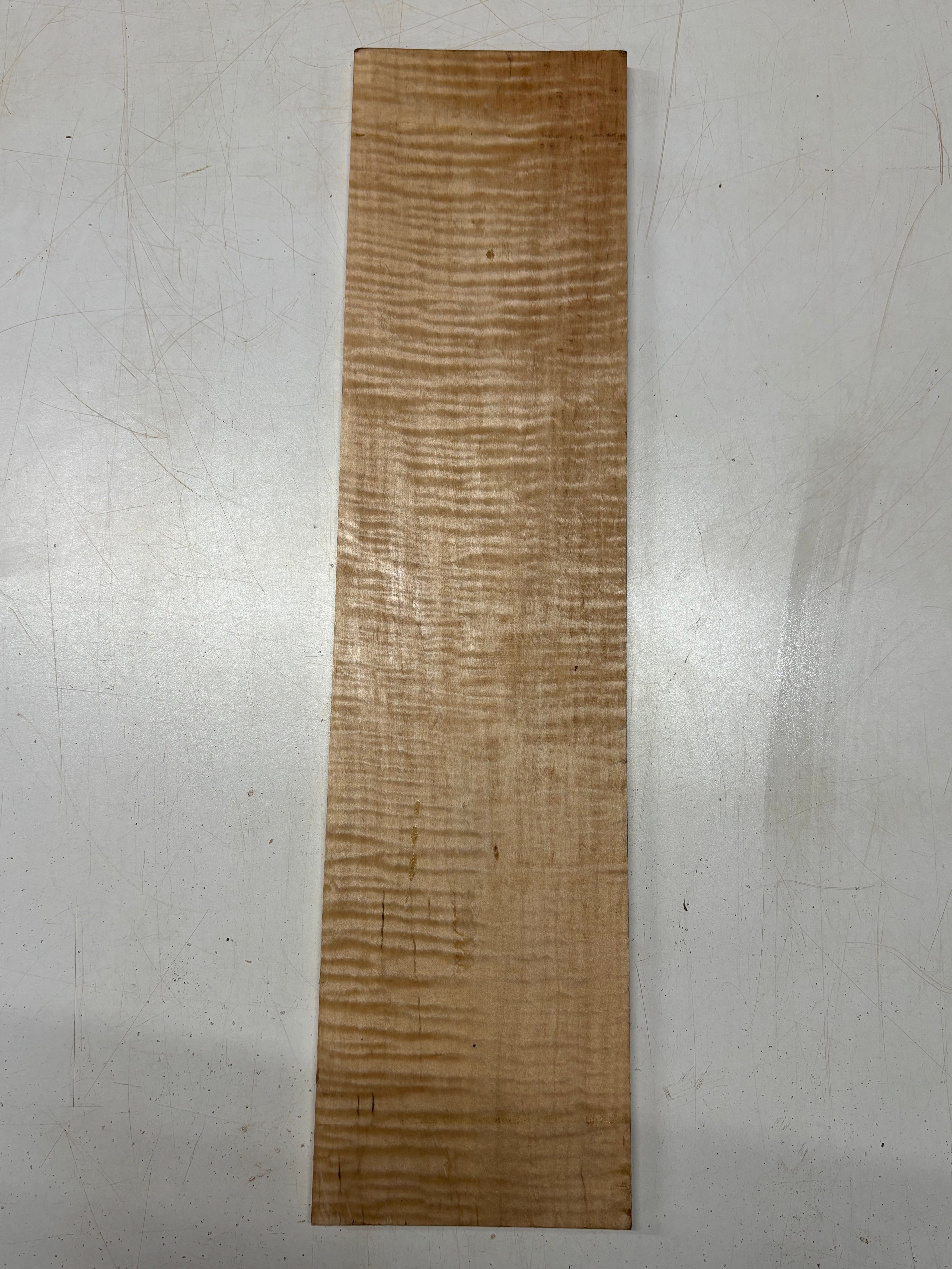 1 Piece, Flame Hard Maple Thin Stock Lumber 24"x6"x3/8"#5341