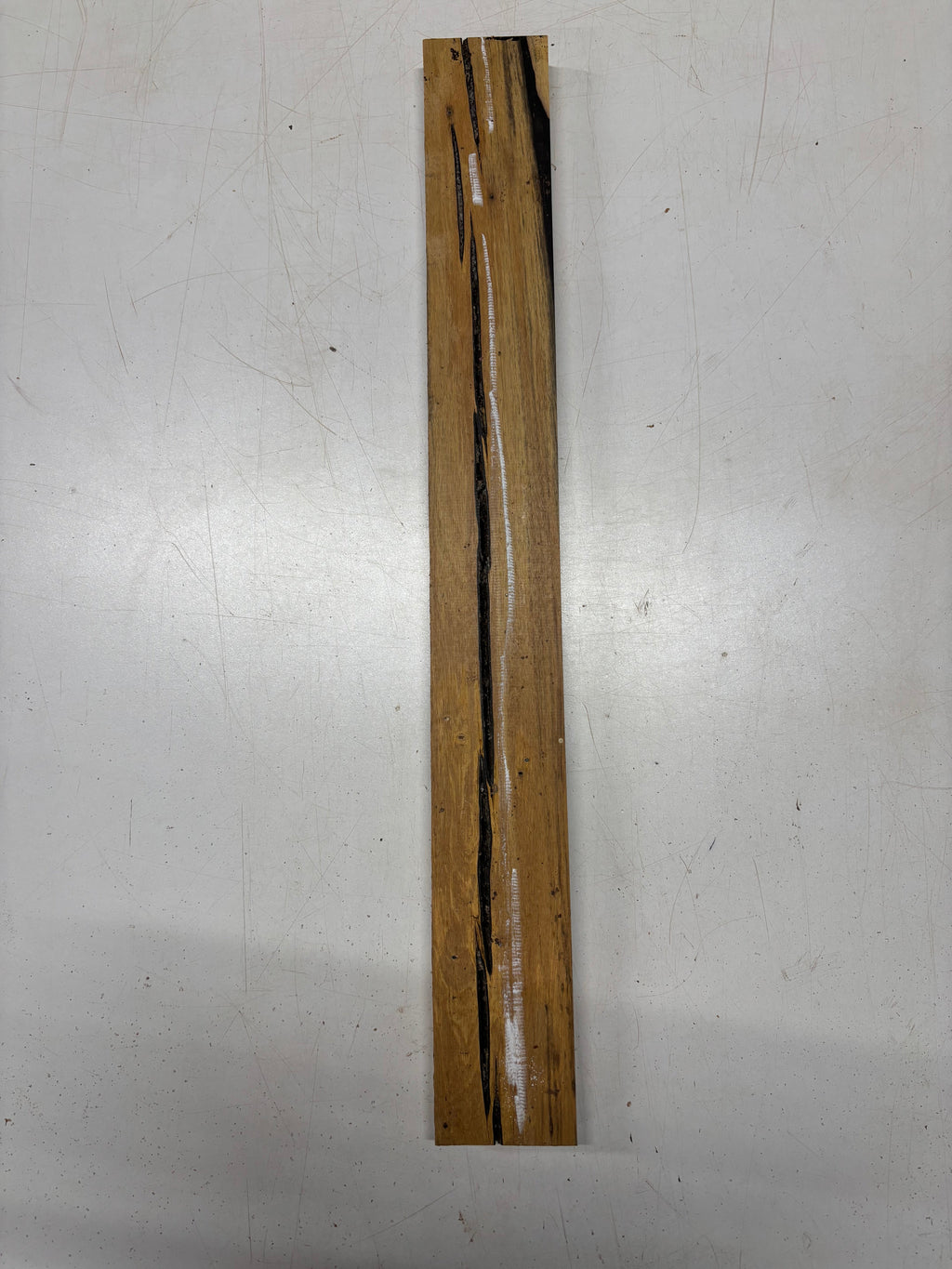 1 Piece, Black And White Ebony Thin Stock Lumber  24"x2-3/4"x7/8"#5377