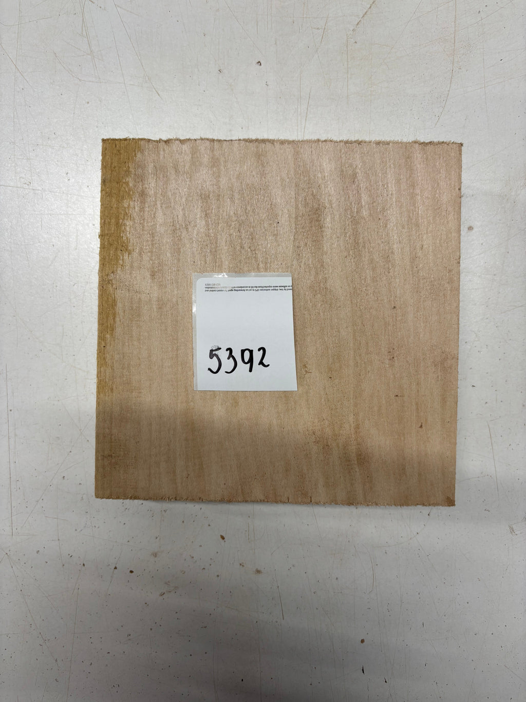 1 Piece, Basswood Bowl Blank 7"x7"x1-7/8"#5392