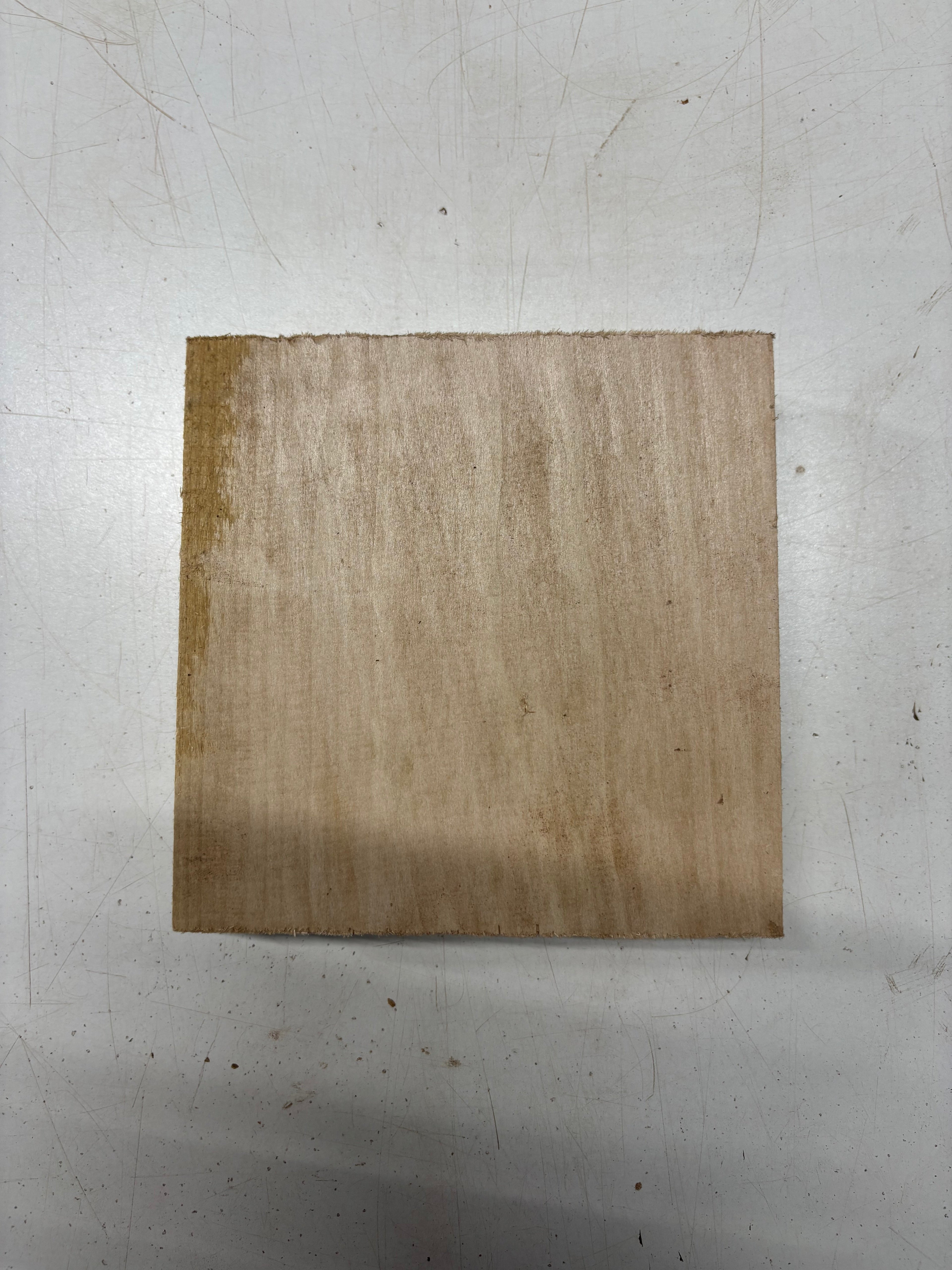 1 Piece, Basswood Bowl Blank 7"x7"x1-7/8"#5392