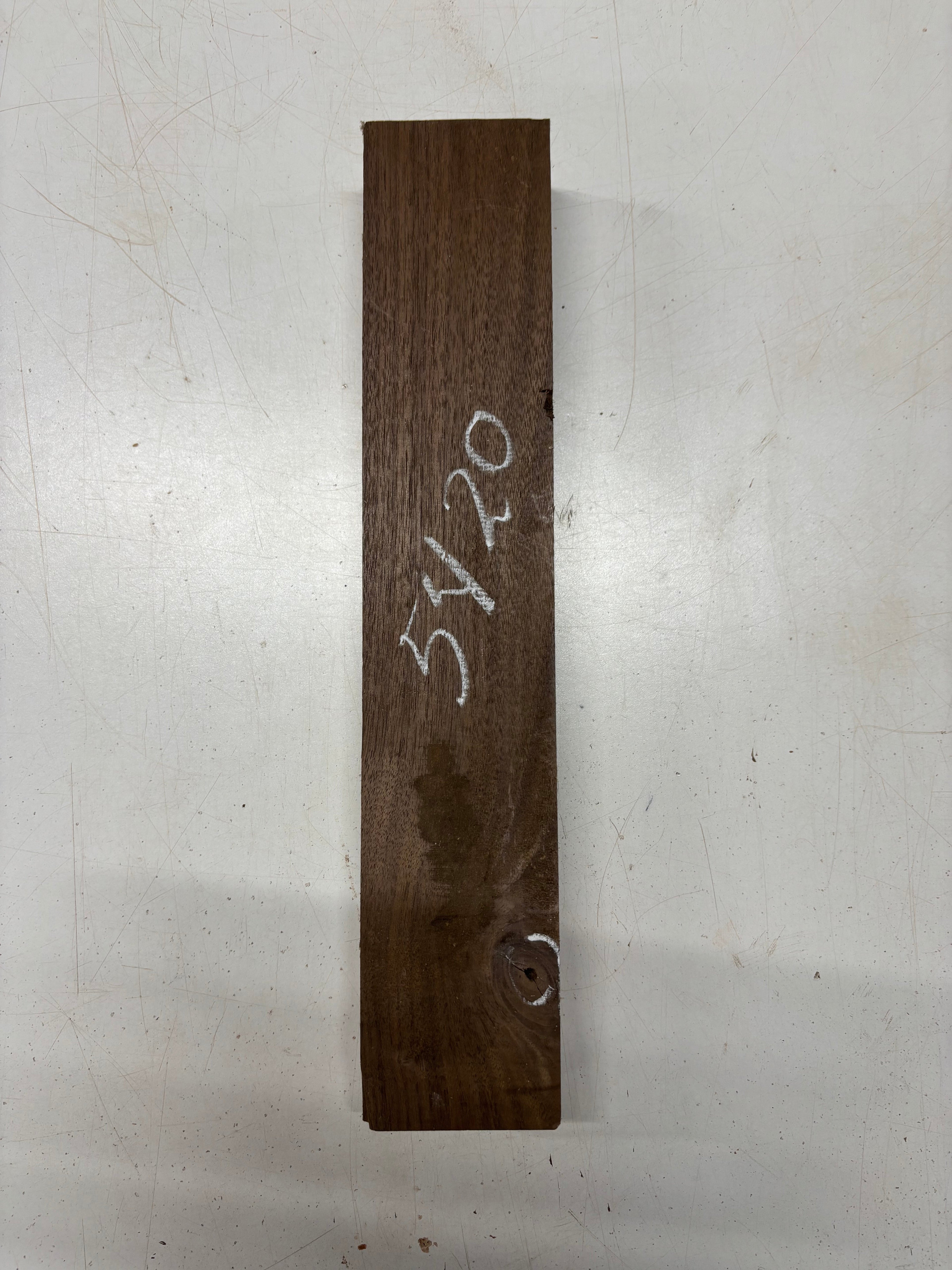 1 Piece, Black Walnut Lumber Board Blank  16" x 3" x 2" #5420