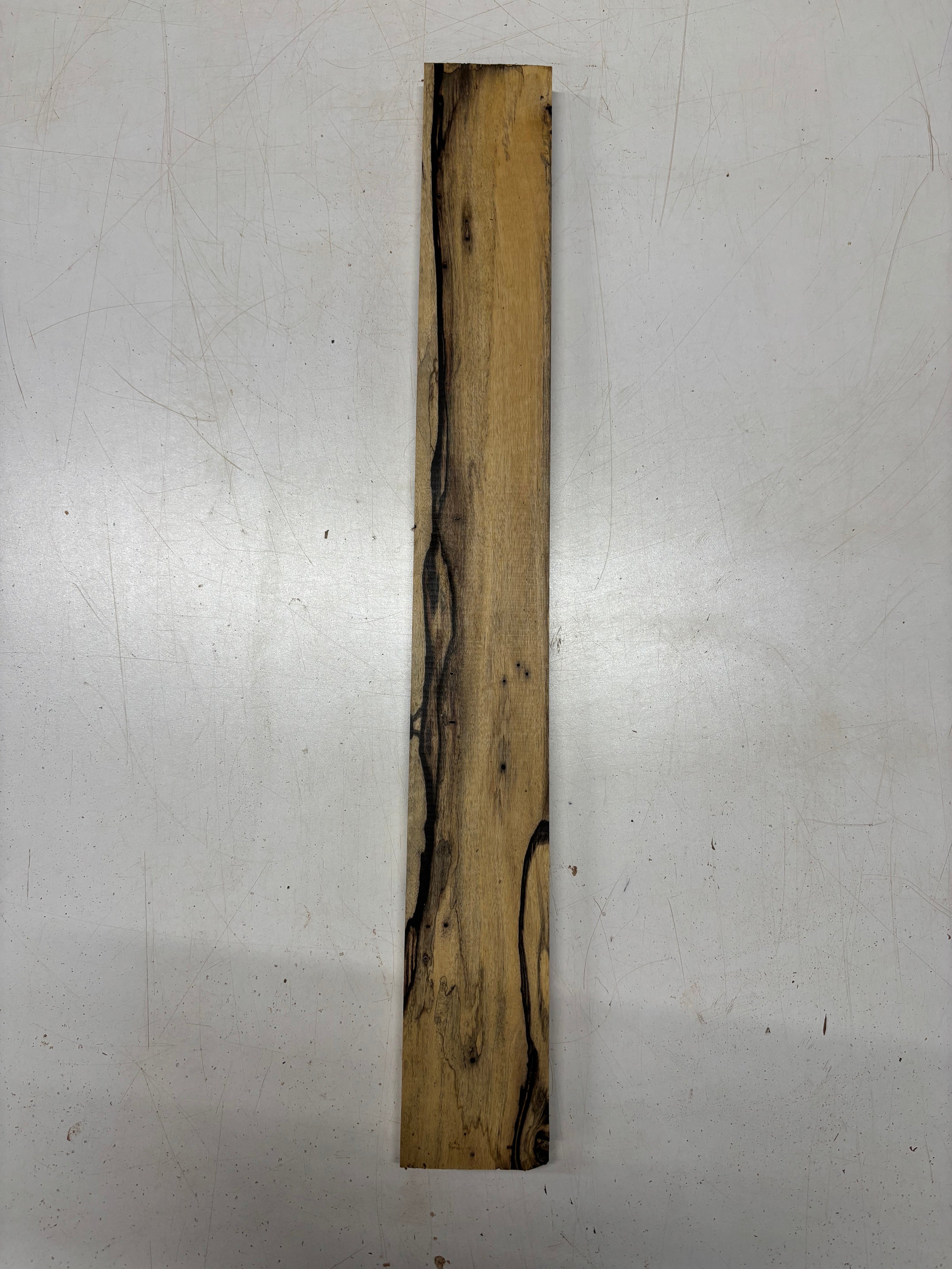 1 Piece, Black And White Ebony Thin Stock Lumber Board Blank 24" x 3" x 3/4" #5445