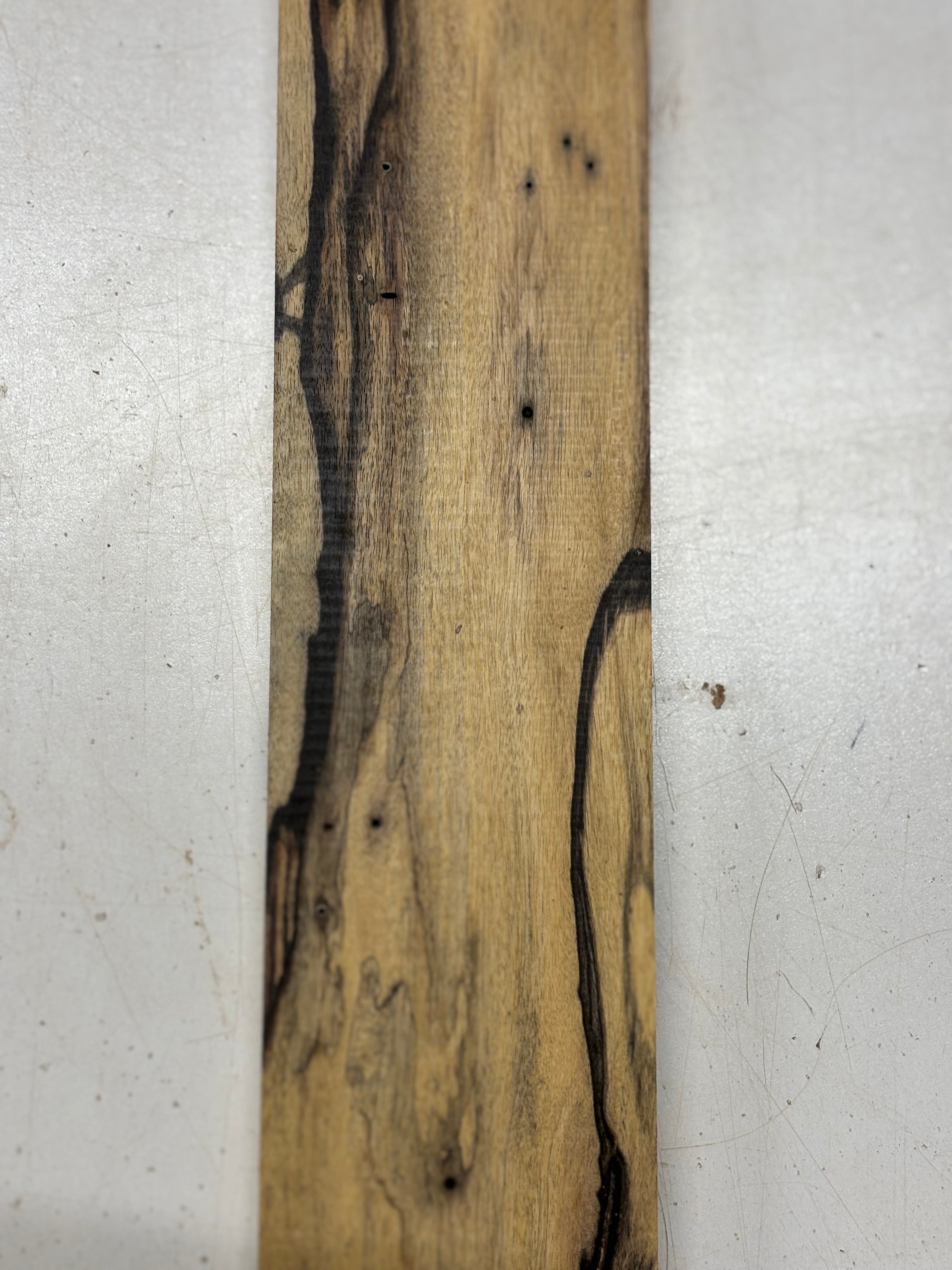 1 Piece, Black And White Ebony Thin Stock Lumber Board Blank 24" x 3" x 3/4" #5445