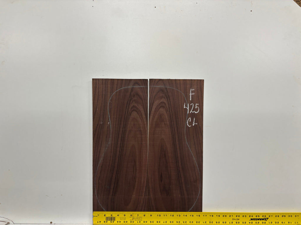 Figured Indian Rosewood Classical Guitar Back & Side Set #425