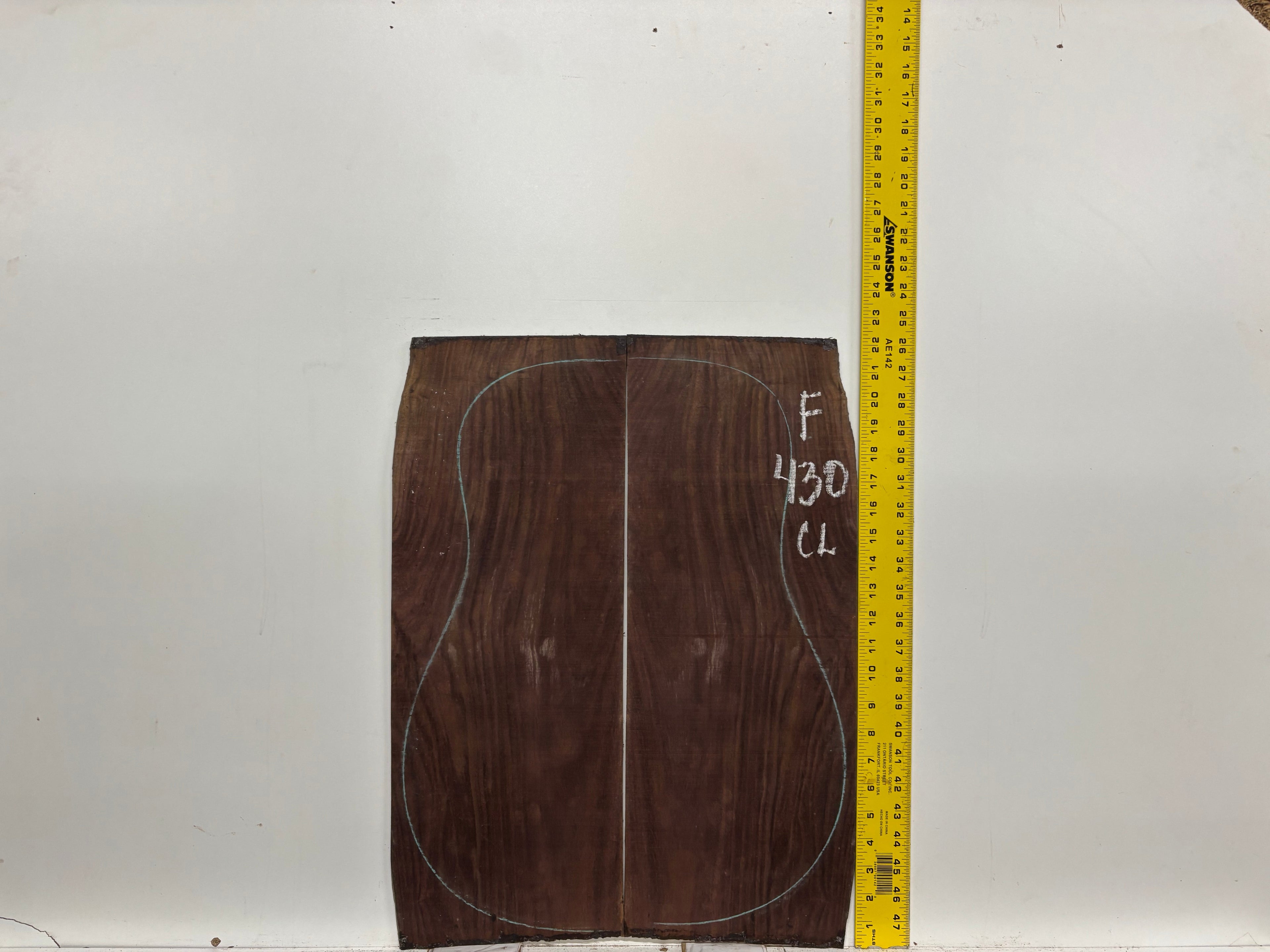 Figured Indian Rosewood Classical Guitar Back & Side Set #430