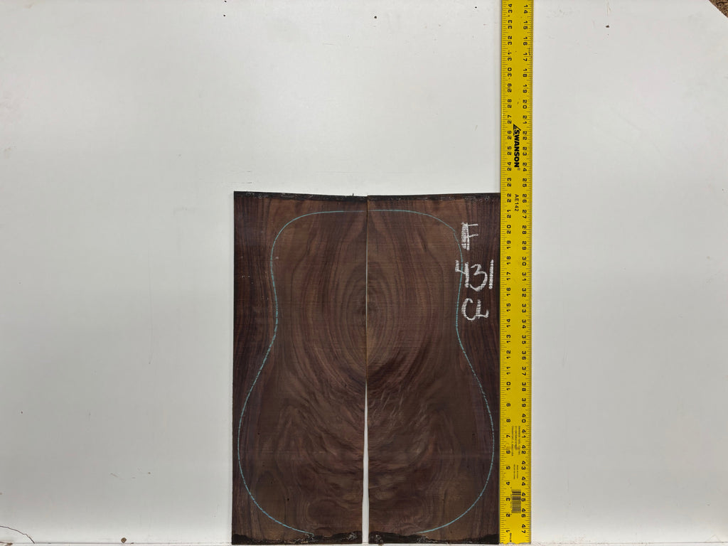 Figured Indian Rosewood Classical Guitar Back & Side Set #431