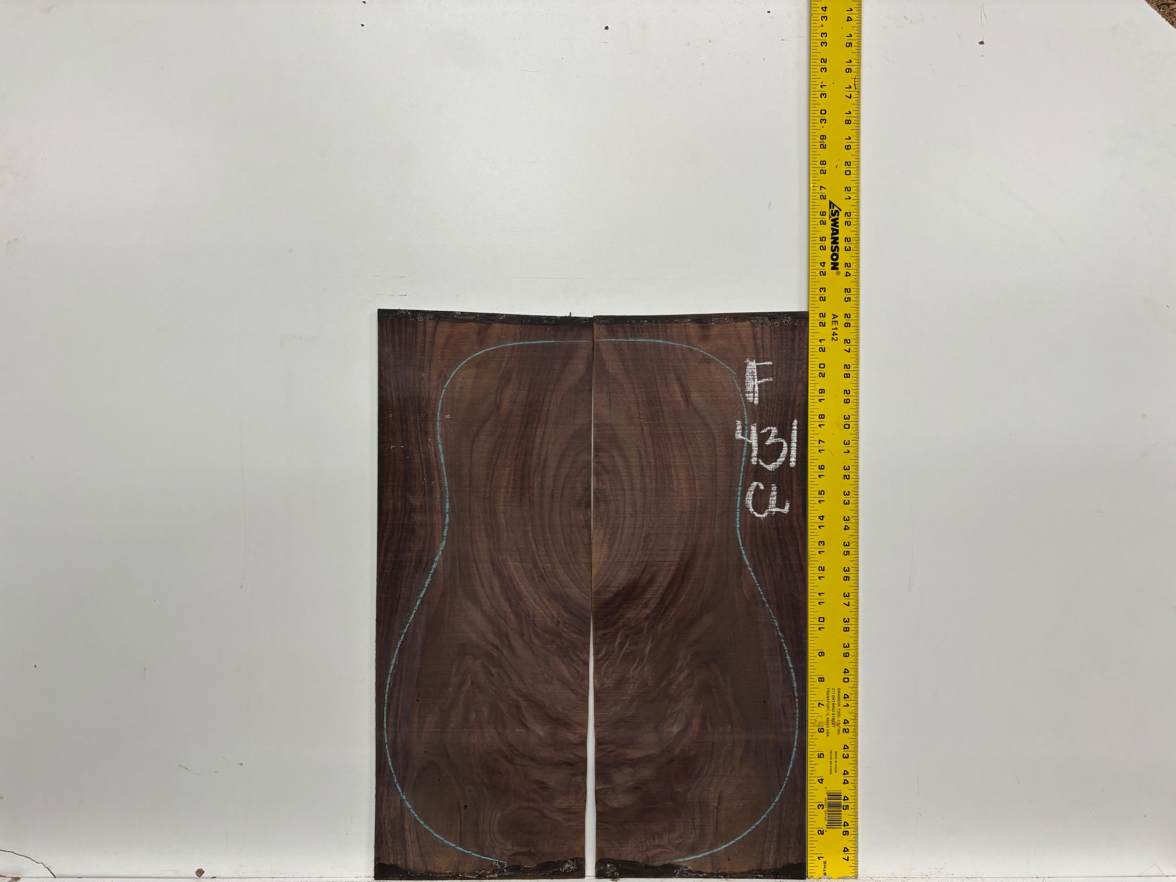 Figured Indian Rosewood Classical Guitar Back & Side Set #431